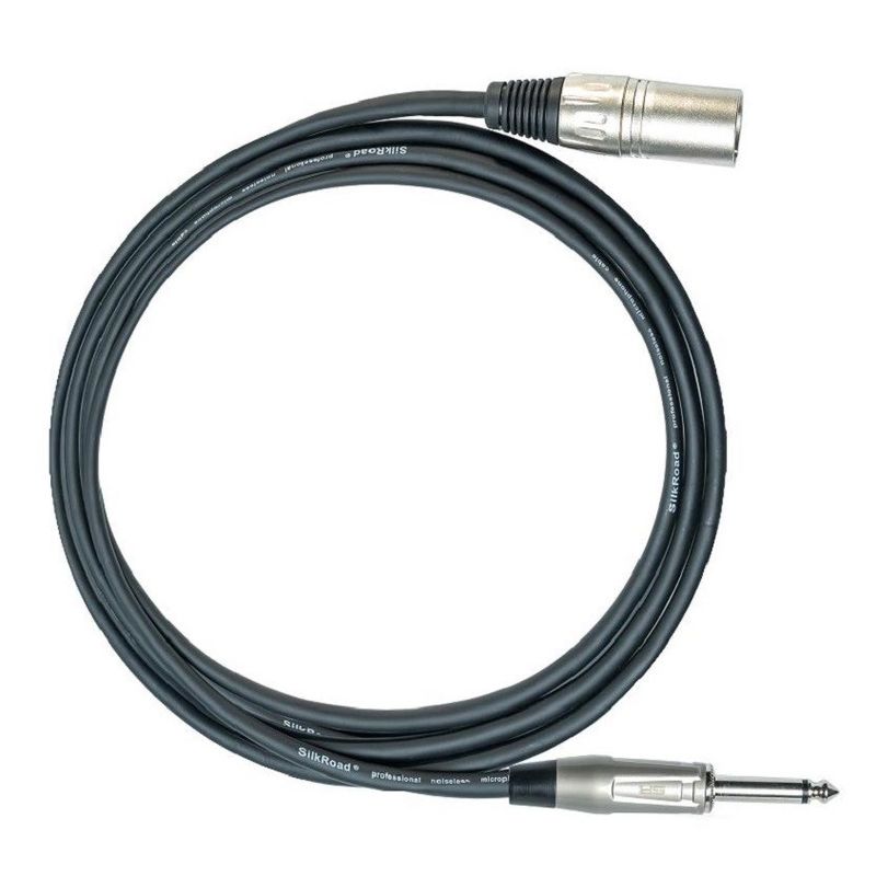 1/4 Zoll Männlich zu XLR Weiblich Mikrofon Kabel Schwarz XLR Kabel 10 Fuß Mikrofon Kabel