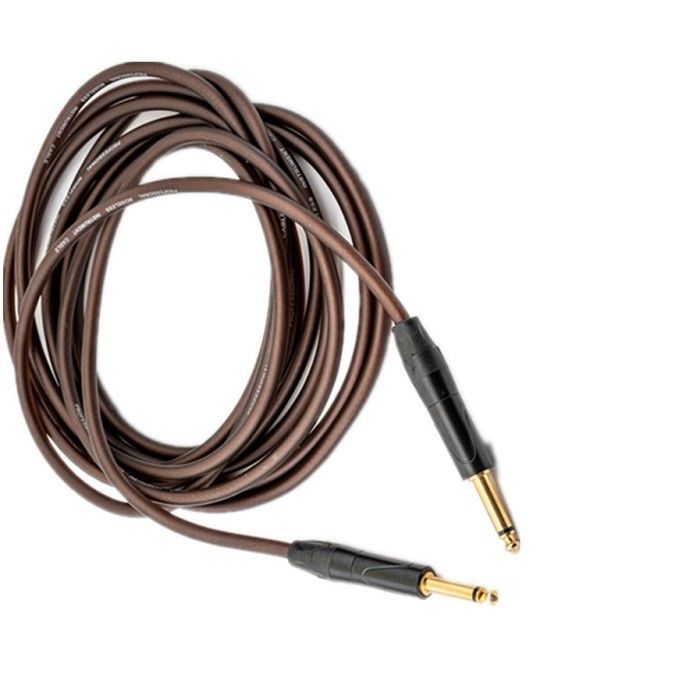 Lila Gitarren-Audio-Kabel Instrument Patch-Kabel gerade zu gerade 10ft Pro-Audio-Kabel