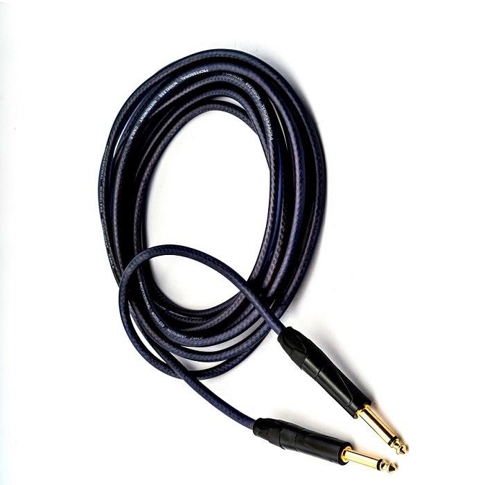 Lila Gitarren-Audio-Kabel Instrument Patch-Kabel gerade zu gerade 10ft Pro-Audio-Kabel