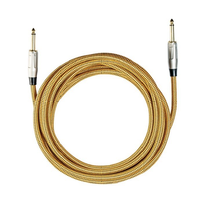 6.35mm Gitarrenkabel Instrument Patch Kabel Nylon geflochten gerade zu gerade Verstärkerkabel