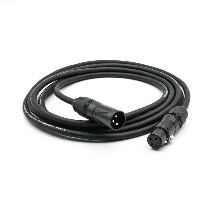 AWG 24 XLR Mikrofonkabel Schwarz XLR Männlich auf XLR Weiblich Mikrofonkabel für Mixer
