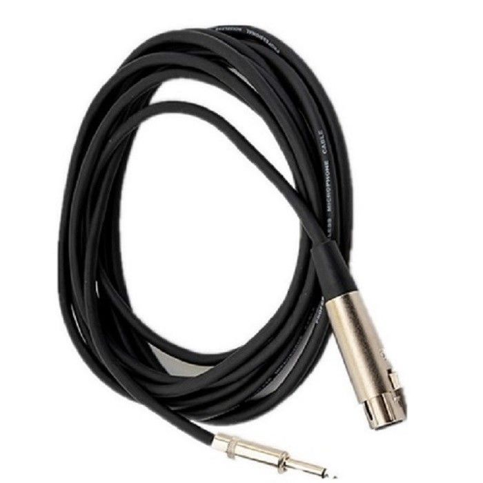 XLR-zu-XLR-Mikrofonkabel 1/4 Zoll 10 Fuß XLR-Kabel männlich-weiblich Mikrofonkabel