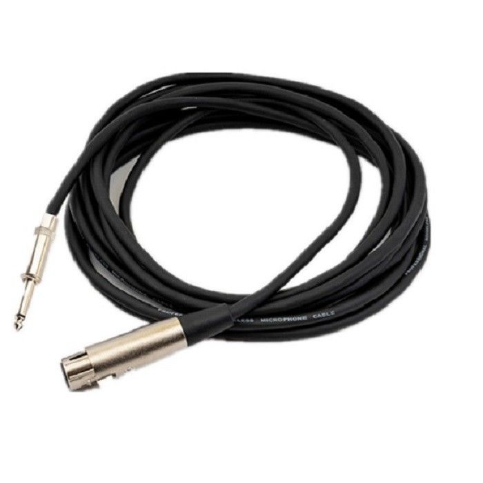 XLR-zu-XLR-Mikrofonkabel 1/4 Zoll 10 Fuß XLR-Kabel männlich-weiblich Mikrofonkabel