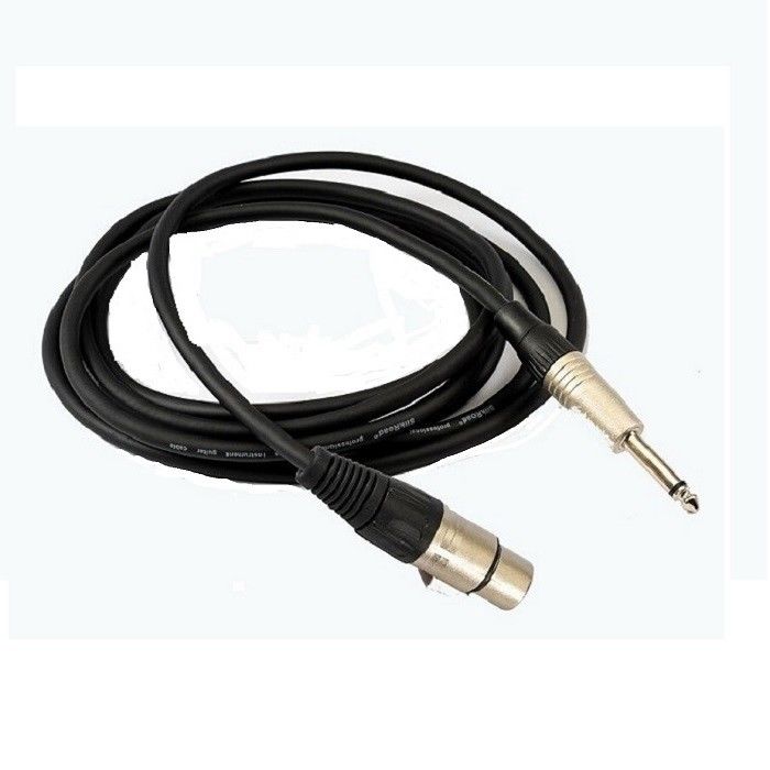 1/4-Zoll-Mikrofonkabel 10 Fuß XLR-Kabel XLR-Mann-zu-XLR-Frauen-Mikrofonkabel