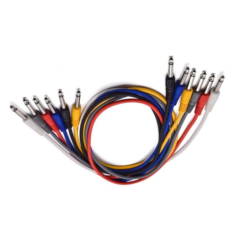 1 Fuß Gitarren Patch Kabel Leads für Effekt Pedal 6 Farben Gitarren Pedal Instrument Kabel