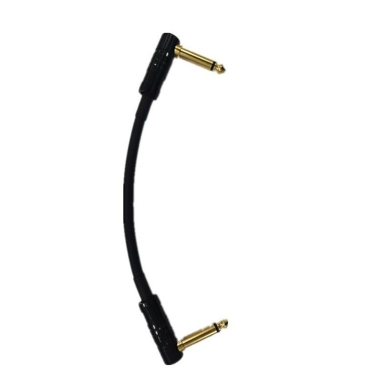 0.6ft Patch Cable Cord 2 Pcs Pack 6.35mm Winkel Stecker Instrumentkabel für Pedalbrett