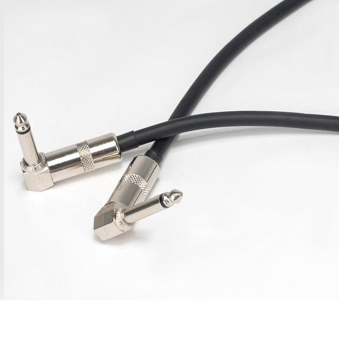 6.35mm Gitarren Patch Kabel Pedal Leads 2 Pcs Pack Winkel Gitarren Pedal Leads