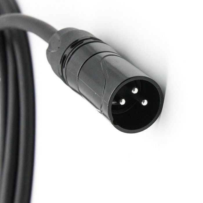 5m 6m XLR-Mikrofonkabel OFC-Leiter-Mikrofonkabel 3 Pins XLR-XLR-Schwarzdraht