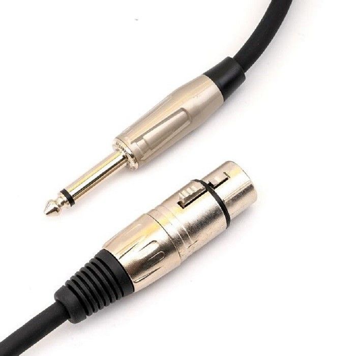 1/4-Zoll-Kondensator-Mikrofon-Xlr-Kabel 10 Fuß 3-Pin-Farb-Xlr-Kabel XLR bis 6,35 mm AWG22
