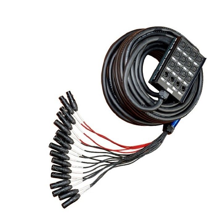 Massen-Audio-Snake-Kabel Mehrkanäle Niedrigprofil-XLR-Send-Schaltplatte XLR-Splitter 100 Fuß
