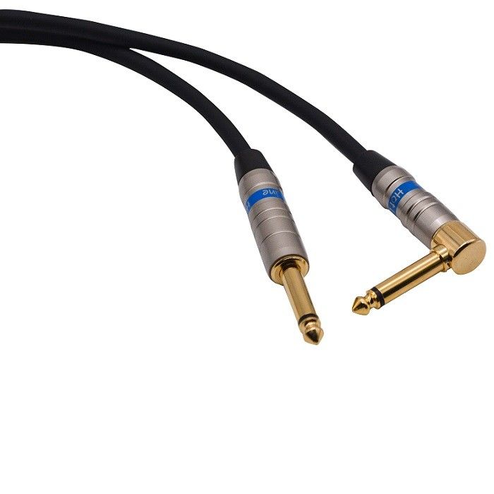 Audio-Instrumentkabel Verstärkerkabel für Bass-Elektrogitarrenkabel 1/4 Zoll gerade nach Winkel