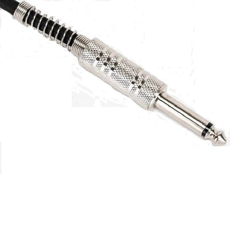 Kupfer Audio Draht Instrument Lautsprecher Kabel Schwarz 1/4 Zoll Kabel 6,35 gerade