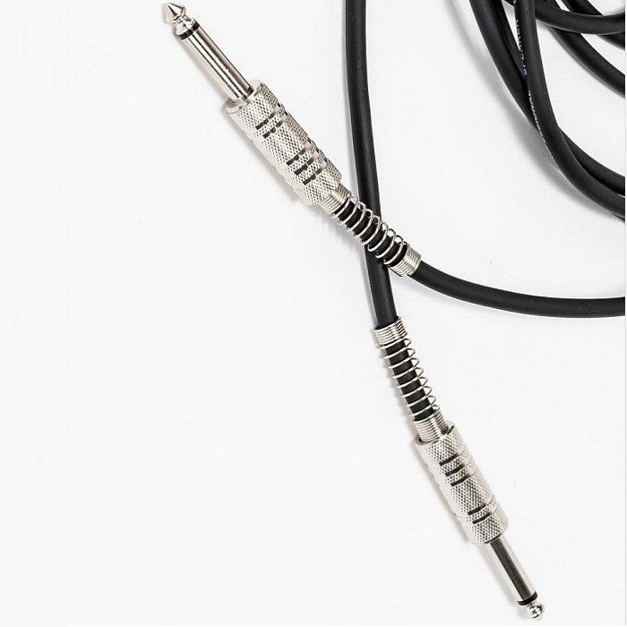 5.5mm Lautsprecher Audio-Kabel 1/4 Zoll Kabel 6.35mm gerade schwarzes Rhodium-Lautsprecherkabel