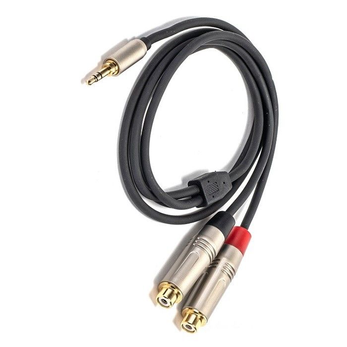 3.5 mm Y Splitter Kabel zu RCA Y Audio Kabel 3,5 mm Stereo zu 2 * RCA für Lautsprecher