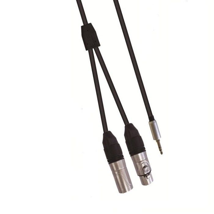 Audio-Kabel 3,5 mm Stereo zu XLR F XLR M Y Splitter-Kabel für Lautsprechermixer