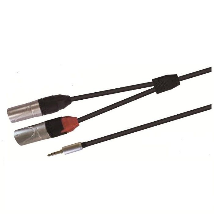 0.3M 1M 2M Männliche Stereo Y Adapterkabel 3,5mm Stereo zu Dual XLR