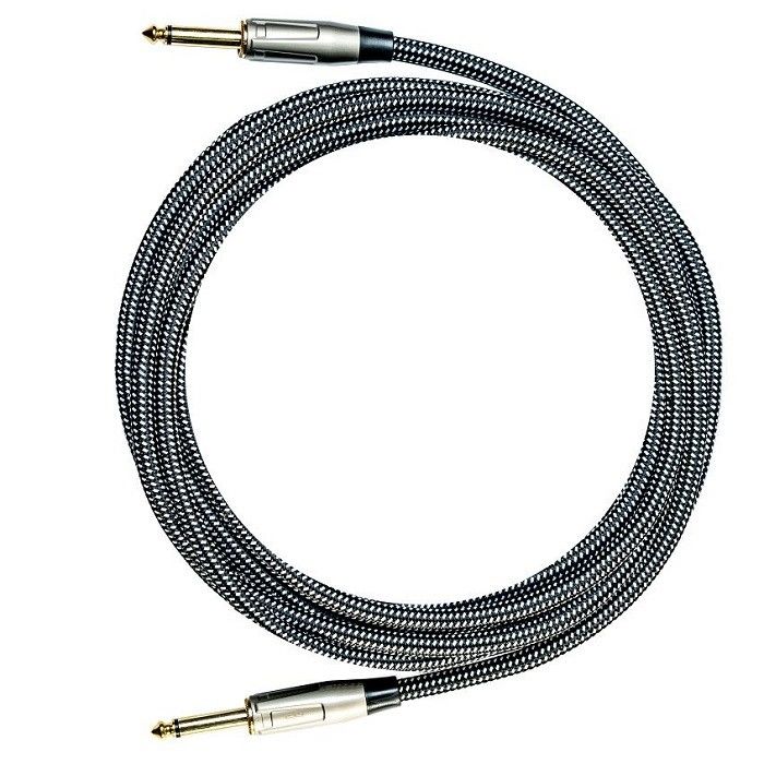 Elektro-Gitarren-Audio-Kabel Nylon geflochten Instrument-Patch-Kabel 1/4 Zoll Verstärker-Kabel