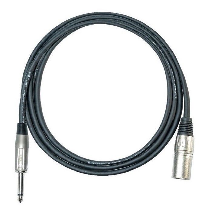 XLR Weiblich bis 1/4 Zoll 6,35 mm TS Mikrofon Kabel Mikrofon Schnur Schwarz XLR Kabel 10 ft