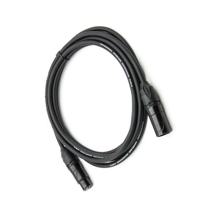 OFC Mikrofon Patch Cord 3 Pin XLR Make to Female Schwarzer Mikrofon Draht 20 Fuß