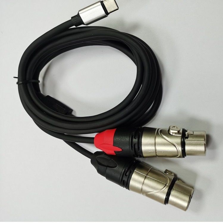 DAC C zum doppelten XLR-Frauen-Audiokabel Y-Splitter eingebaut leistungsstarker DAC-Chip