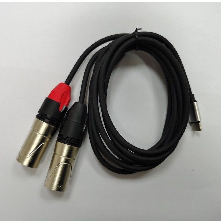 DAC C zu Dual XLR Männlichem Audiokabel Y Splitter eingebaut in leistungsstarken DAC Chip