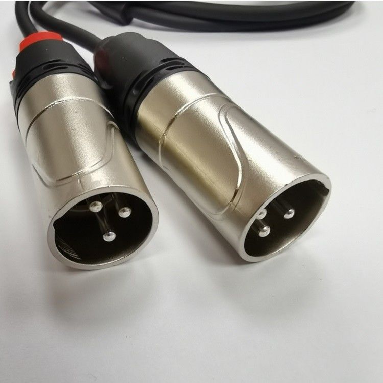 DAC C zu Dual XLR Männlichem Audiokabel Y Splitter eingebaut in leistungsstarken DAC Chip